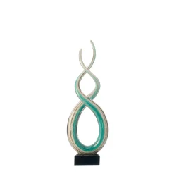 Skulptur SCULPTURE 39 cm türkis Rotate
