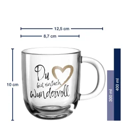 Tasse EMOZIONE 400 ml ‚Du bist einfach wundervoll‘