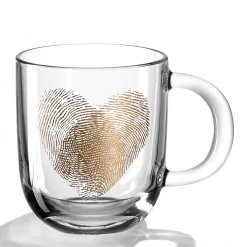 Tasse EMOZIONE 400 ml Fingerabdruck Herz