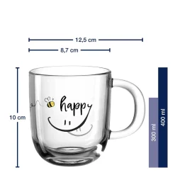Tasse EMOZIONE 400 ml ‘happy’