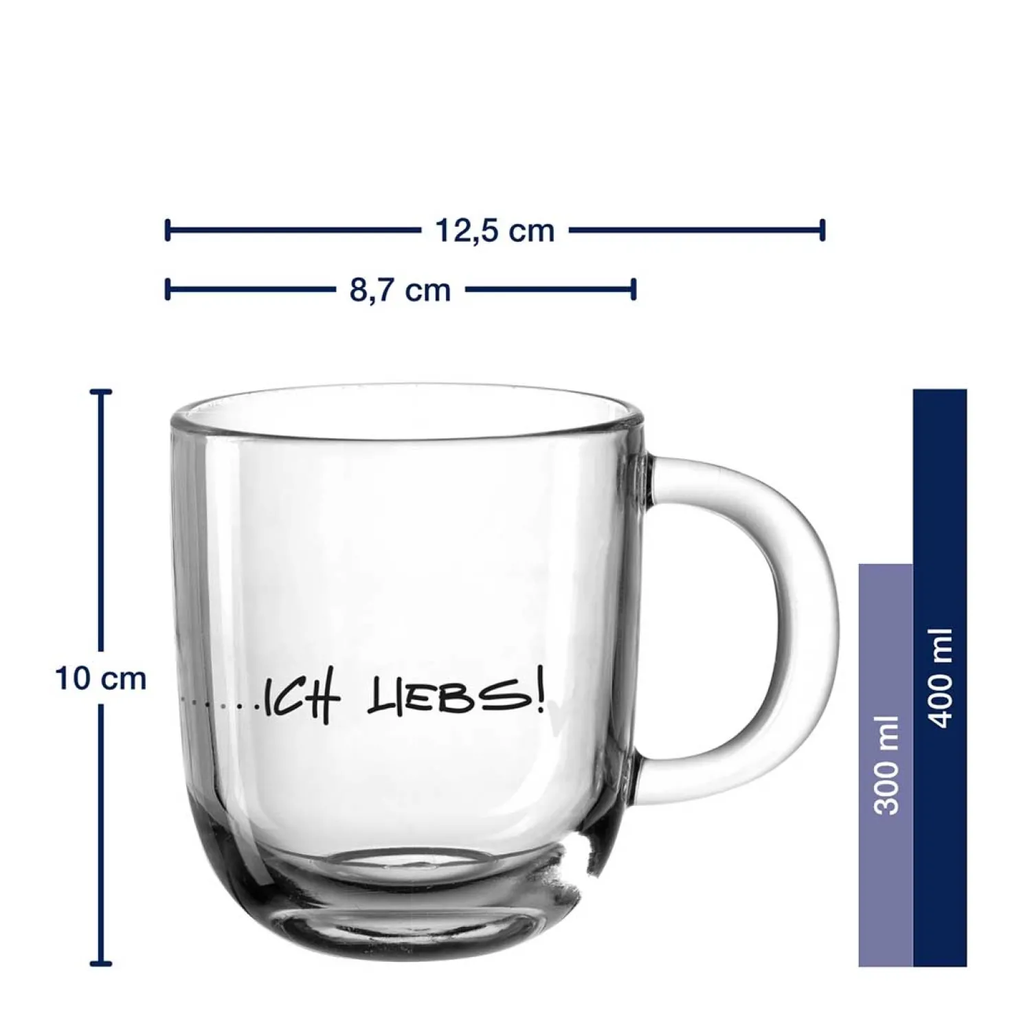 Tasse EMOZIONE 400 ml ‚…ich liebs!‘