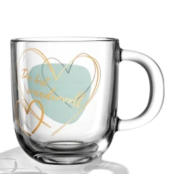 Tasse EMOZIONE 400 ml türkis 'Du bist wundervoll'
