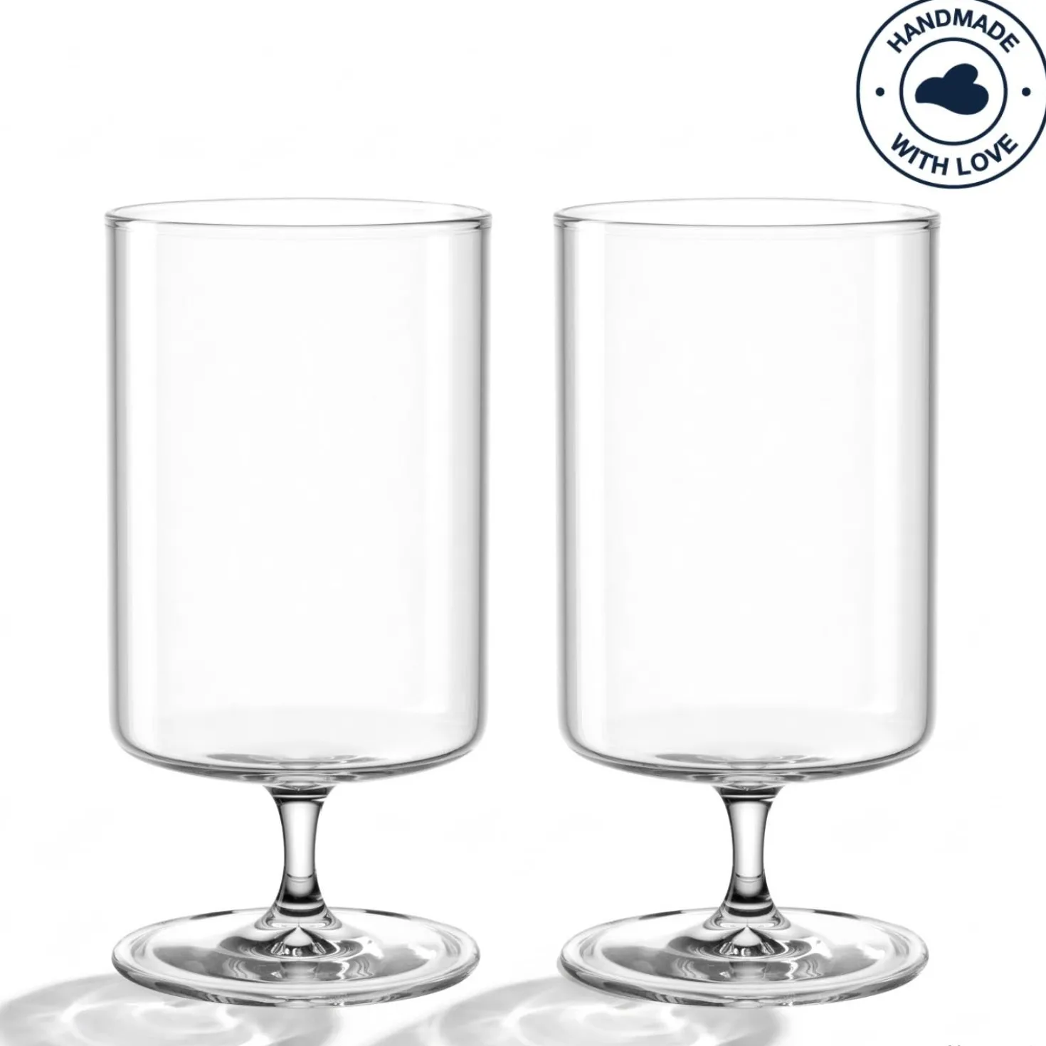 Trinkglas auf Fuß BASSO 350 ml 2er-Set