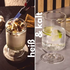 Trinkglas auf Fuß BASSO 350 ml 2er-Set