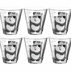 Trinkglas BAMBINI 215 ml Panda 6er-Set