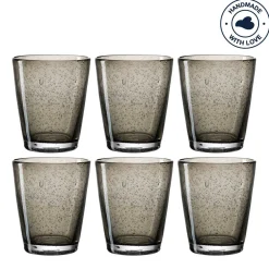 Trinkglas BURANO 330 ml dunkelgrau 6er-Set