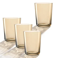 Trinkglas LEGGERO 330 ml tosca 4er-Set