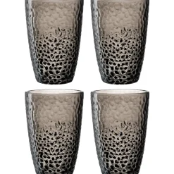 Trinkglas MATERA 340 ml anthrazit 4er-Set