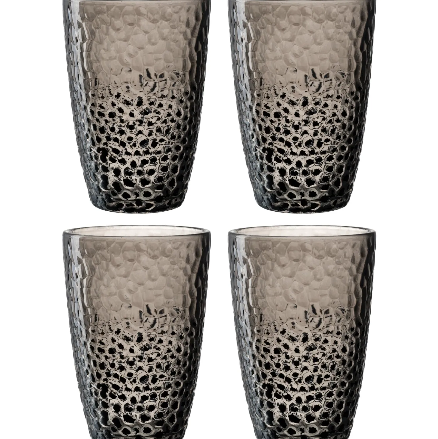 Trinkglas MATERA 340 ml anthrazit 4er-Set