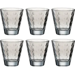 Trinkglas OPTIC 215 ml grau 6er-Set