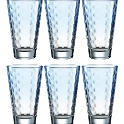 Trinkglas OPTIC 300 ml hellblau 6er-Set