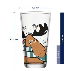 Trinkglas SILENZIO 330 ml Elch