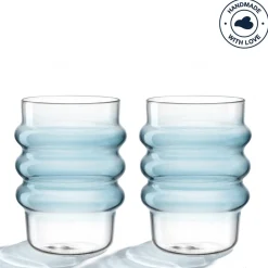 Trinkglas SOLE 440 ml blau 2er-Set