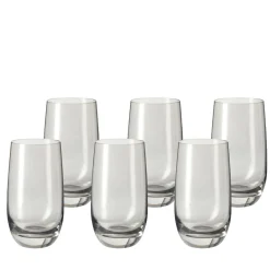 Trinkglas SORA 6er-Set 390 ml grau