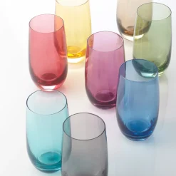 Trinkglas SORA 6er-Set 390 ml grau