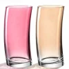 Trinkglas SWING 450ml rot/champagner 2er-Set