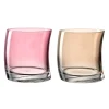 Trinkglas SWING 355ml rot/champagner 2er-Set