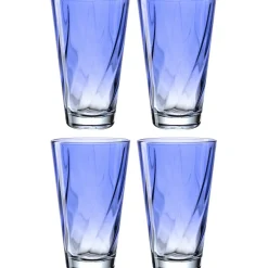 Trinkglas TWIST 300 ml blau 4er-Set