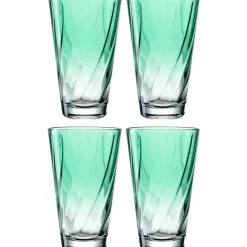 Trinkglas TWIST 300 ml grün 4er-Set