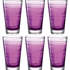 Trinkglas VARIO STRUTTURA 280 ml violett 6er-Set