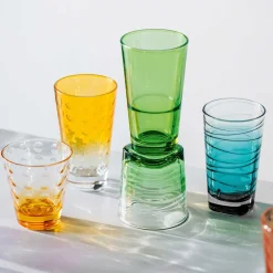Trinkglas VARIO STRUTTURA 280 ml türkis 6er-Set