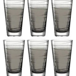 Trinkglas VARIO STRUTTURA 280 ml anthrazit 6er-Set