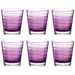 Trinkglas VARIO STRUTTURA 250 ml violett 6er-Set