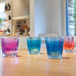 Trinkglas VARIO STRUTTURA 250 ml violett 6er-Set