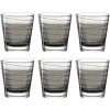 Trinkglas VARIO STRUTTURA 250 ml anthrazit 6er-Set