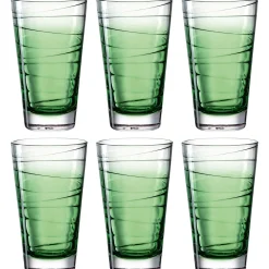 Trinkglas VARIO STRUTTURA 280 ml grün 6er-Set