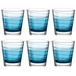 Trinkglas VARIO STRUTTURA 250 ml blau 6er-Set