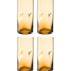 Trinkglas VESUVIO 330 ml amber 4er Set