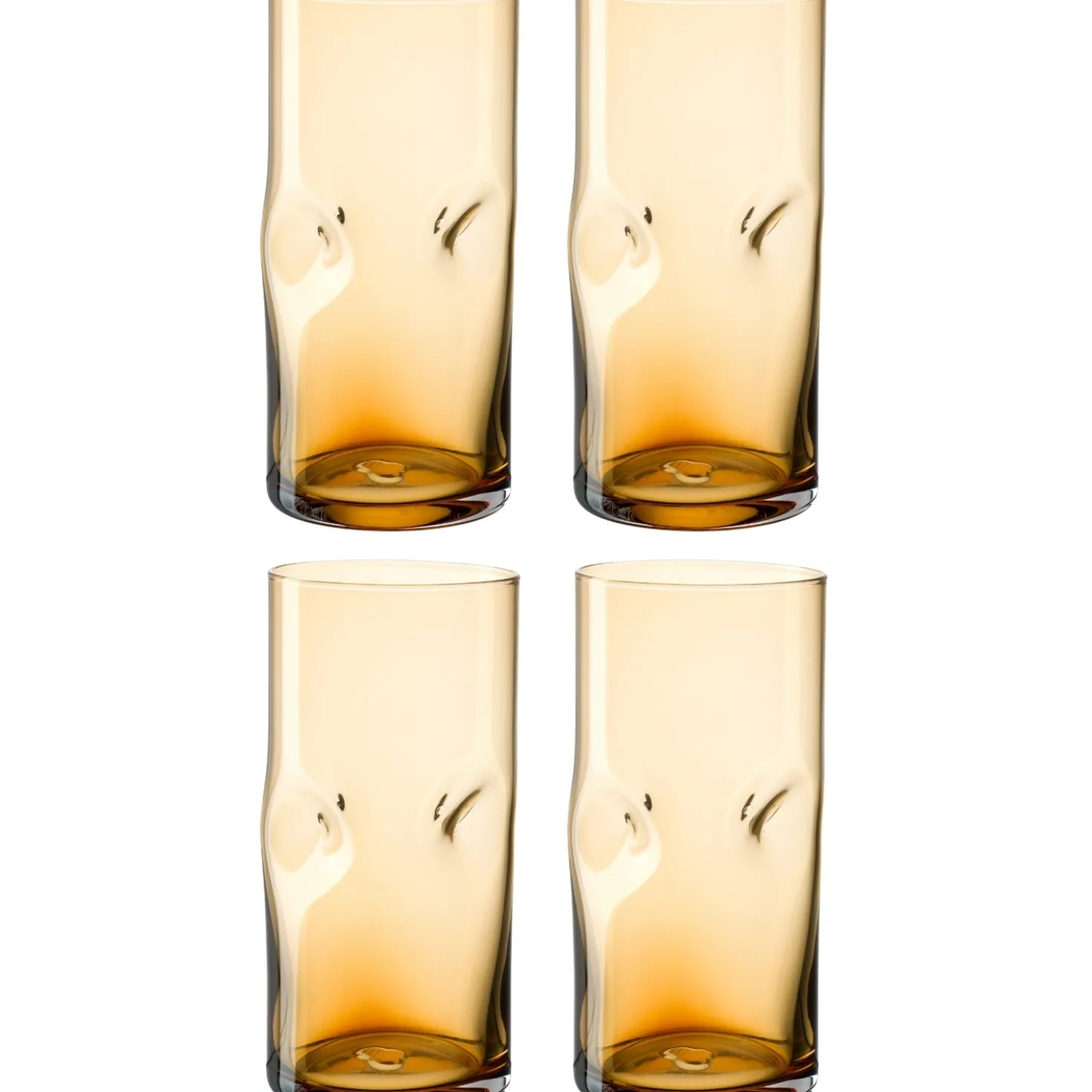 Trinkglas VESUVIO 330 ml amber 4er Set