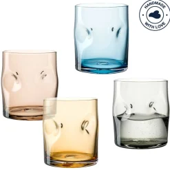 Trinkglas VESUVIO 300 ml farbig 4er-Set