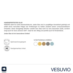 Trinkglas VESUVIO 300 ml grau 4er-Set