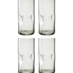 Trinkglas VESUVIO 330 ml grau 4er-Set
