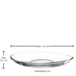 Untertasse NAPOLI 14 cm 6er-Set