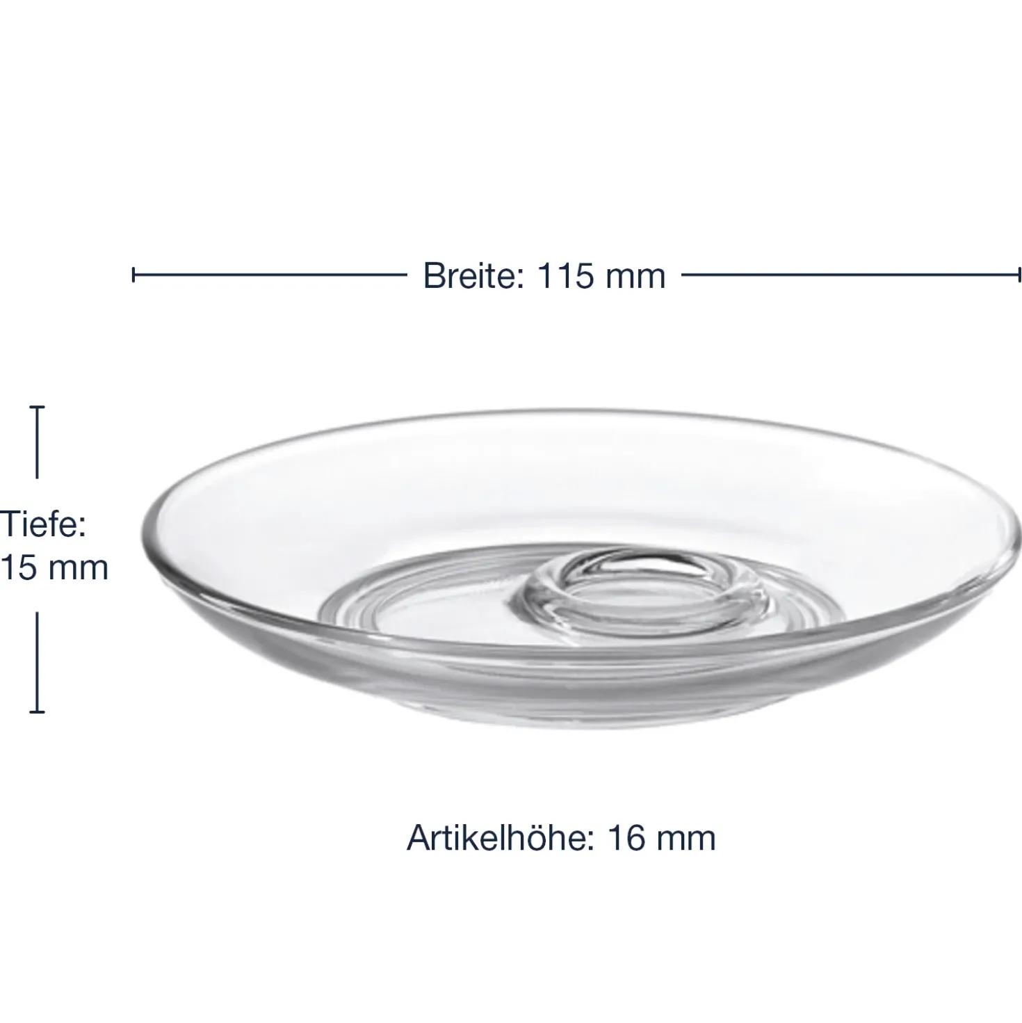 Untertasse SENSO 12 cm 6er-Set