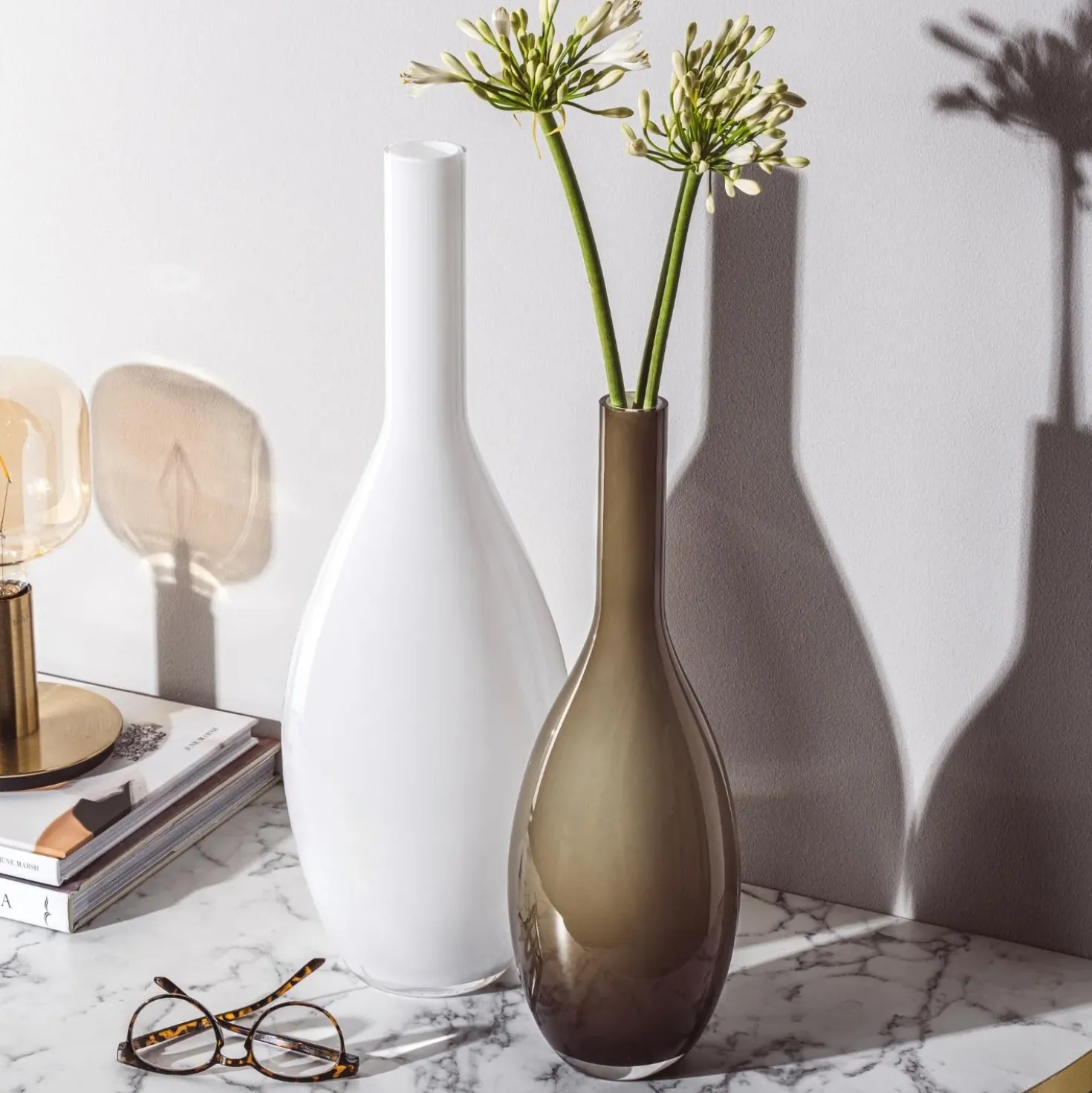Vase BEAUTY 50 cm weiß
