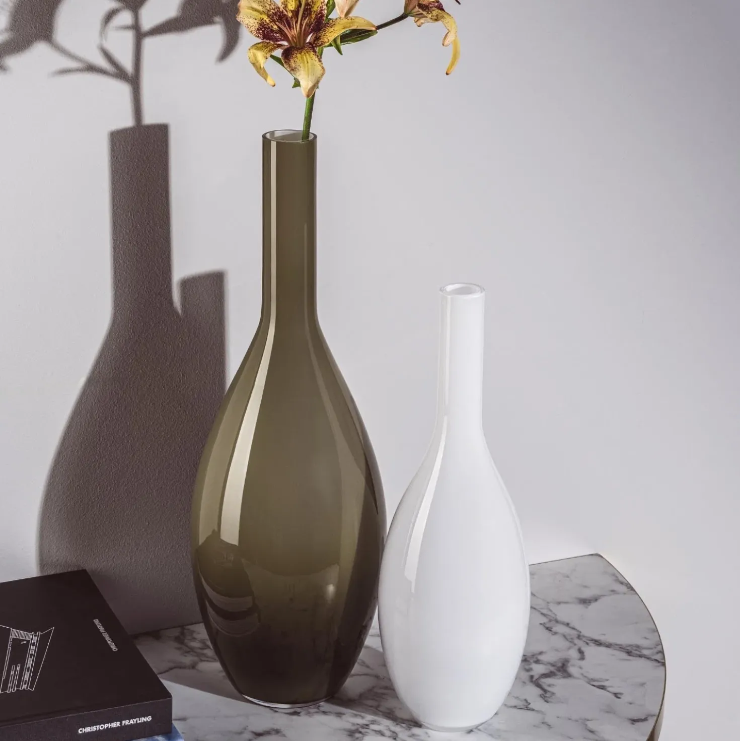 Vase BEAUTY 39 cm weiß