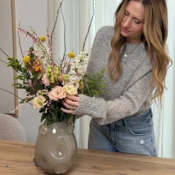 Vase HAZEL 25 cm beige