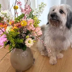 Vase HAZEL 25 cm beige