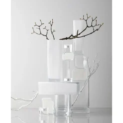 Vase LUCCA 30 cm weiß