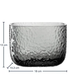 Vase MARTELLO 13 cm grau