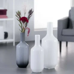 Vase MILANO 50 cm grau