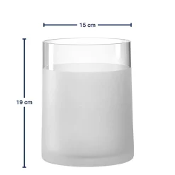 Vase NOVARA 19 cm satiniert