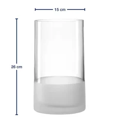 Vase NOVARA 26 cm satiniert