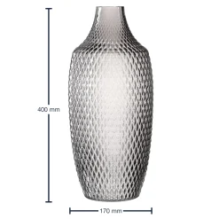 Vase POESIA 40 cm grau