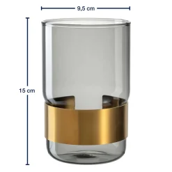 Vase SILENZIO 15 cm grau
