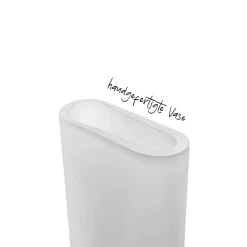 Vase TURNO 34 cm satiniert